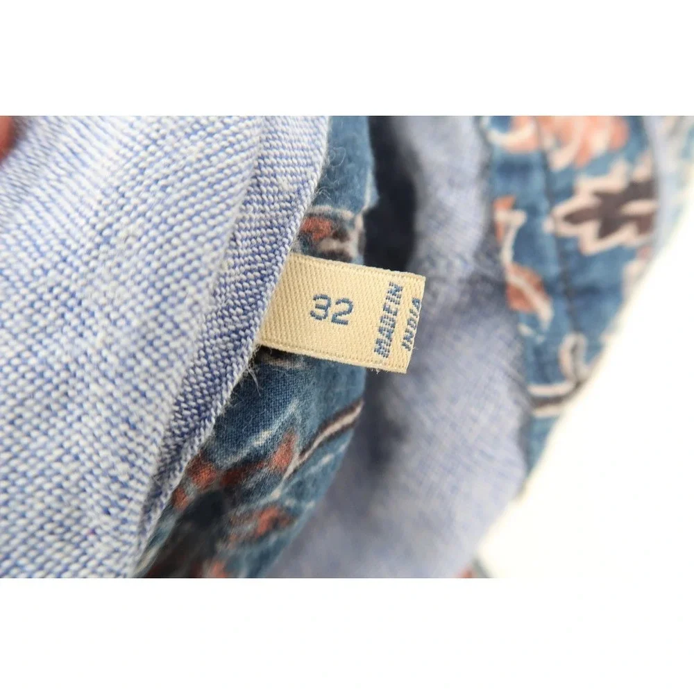 Faherty Shorts‎ Mens 32 Navy Printed Cotton Floral Print Casual Chino